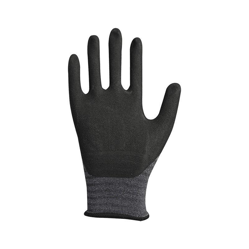 15G nylon/spandex bélés homokos nitril bevonattal