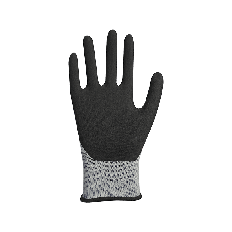 15G nylon/spandex bélés homokos nitril bevonattal