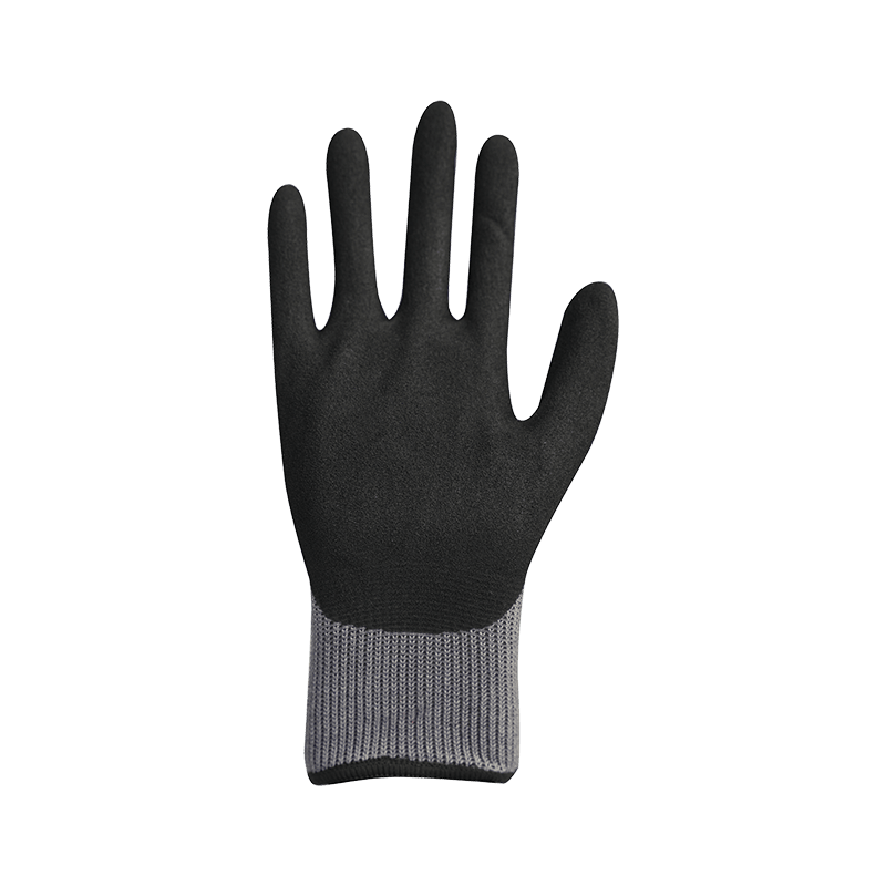 15G nylon/spandex bélés homokos nitril bevonattal