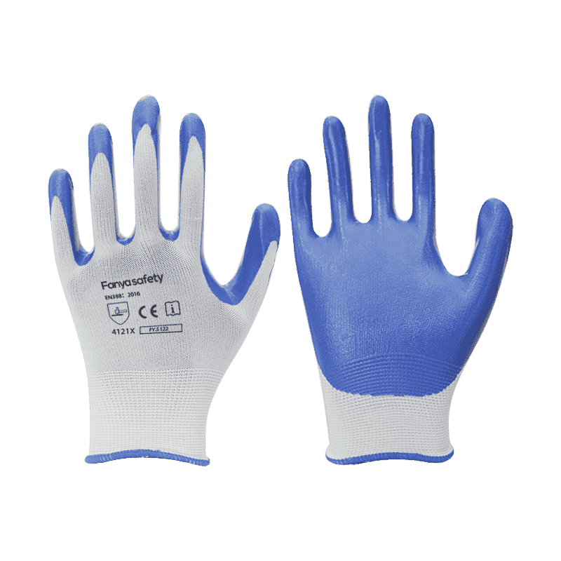 13G nylon bélés nitril bevonattal
